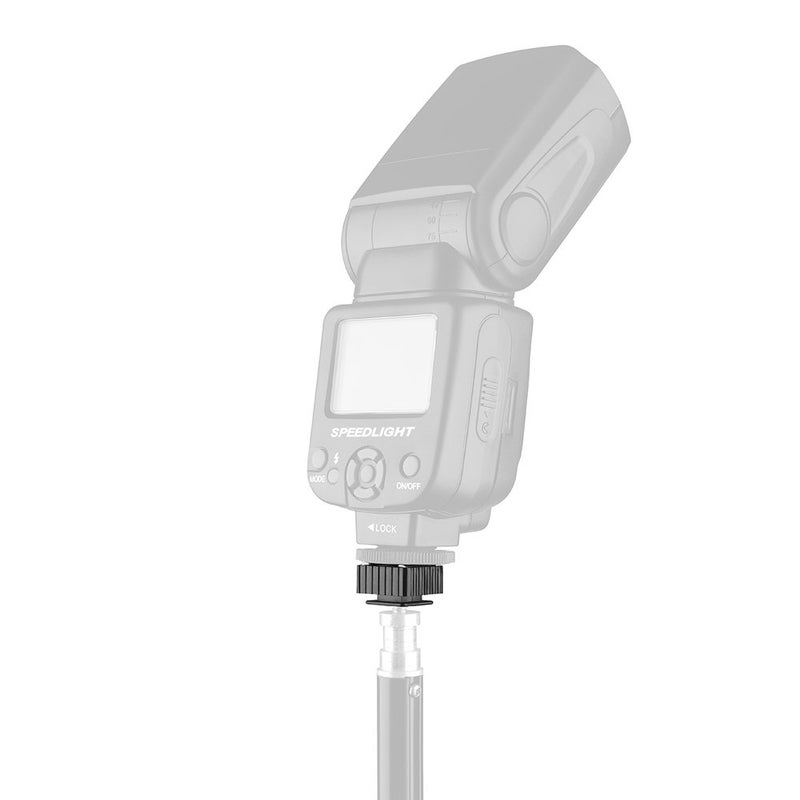 Anwenk 2Pack Flash Hot Shoe Mount Adapter to 1/4 Thread Hole with 1/4"-20 Male to 1/4"-20 Male Tripod Screw Adapter for Flash Holder Bracket Light Stands Umbrella Holder Flash Bracket,Strong &Solid (Update) - Image 4